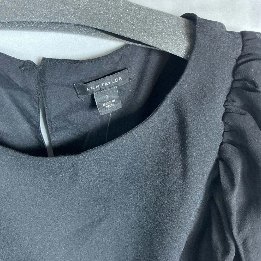 Ann Taylor Slate Long Sleeve Dress - Picture 2 of 3